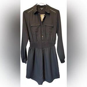Express XS Blouse Dress with Tapered Elastic Waist